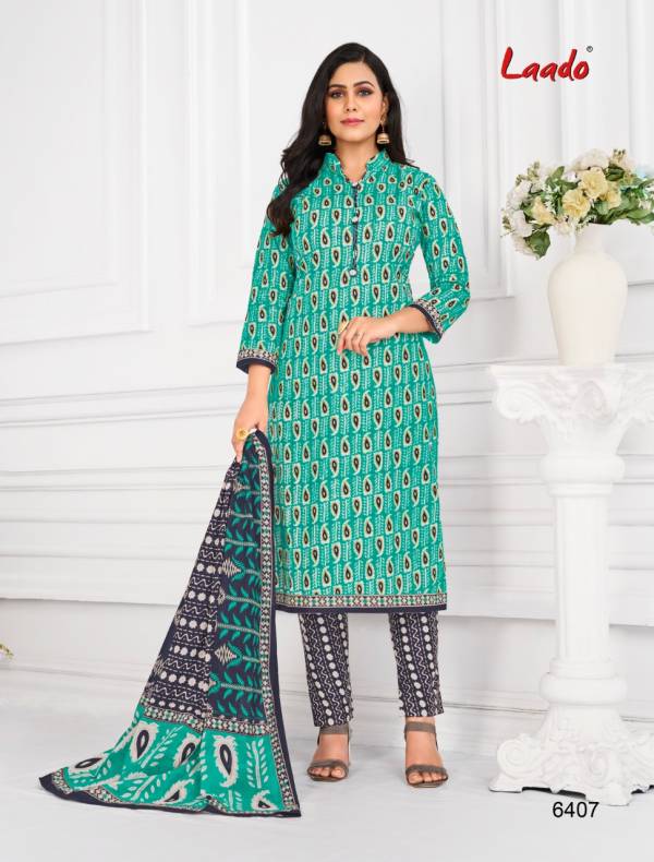Laado 64 Cotton Printed Latest Designer Casual Wear Dress Material Collection